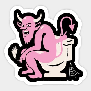 he got the toilet Sticker